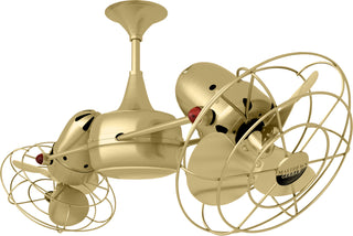 Duplo-Dinamico Ceiling Fan in Brushed Brass