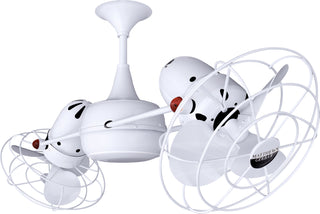 Duplo-Dinamico Ceiling Fan in Gloss White