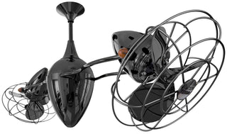 Ar Ruthiane Ceiling Fan in Black Nickel