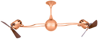 Italo Ventania Ceiling Fan in Brushed Copper