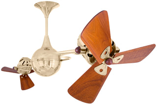 Italo Ventania Ceiling Fan in Polished Brass