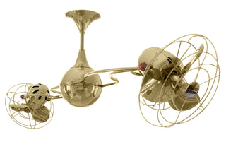 Italo Ventania Ceiling Fan in Polished Brass