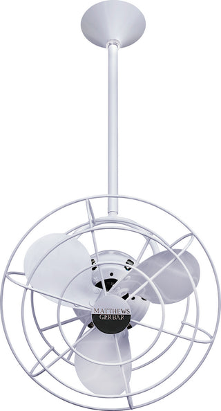 Bianca Direcional 13" Ceiling Fan in Gloss White