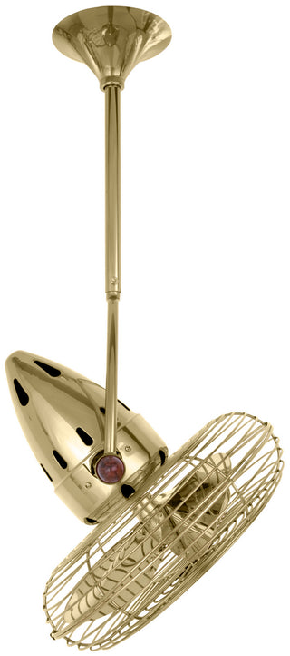 Jarold Direcional 13" Ceiling Fan in Polished Brass