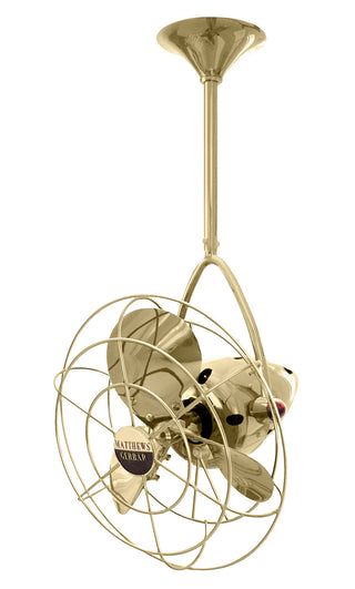 Jarold Direcional 13" Ceiling Fan in Polished Brass