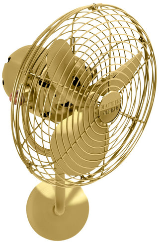 Michelle Parede 13" Wall Fan in Brushed Brass
