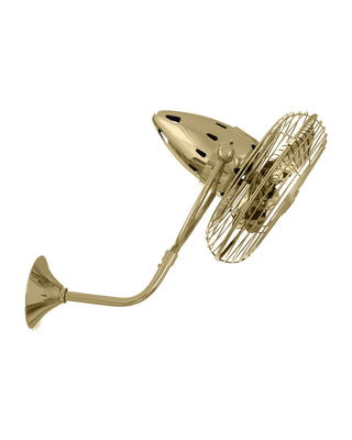 Bruna Parede 13" Ceiling Fan in Polished Brass