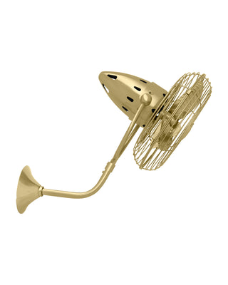 Bruna Parede 13" Ceiling Fan in Brushed Brass