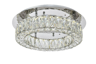 Monroe LED Flush Mount in Chrome