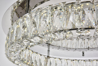 Monroe LED Flush Mount in Chrome