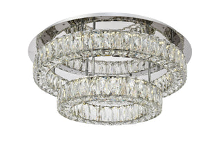 Monroe LED Flush Mount in Chrome