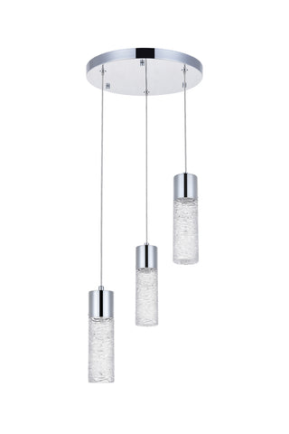 Constellation LED Pendant in Chrome