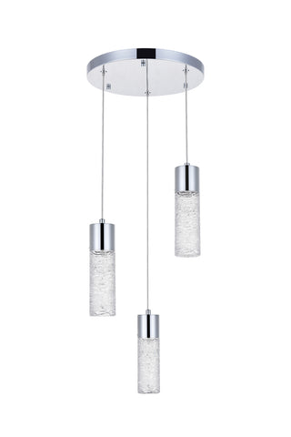Constellation LED Pendant in Chrome
