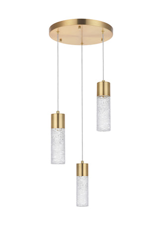 Constellation LED Pendant in Gold