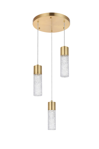 Constellation LED Pendant in Gold