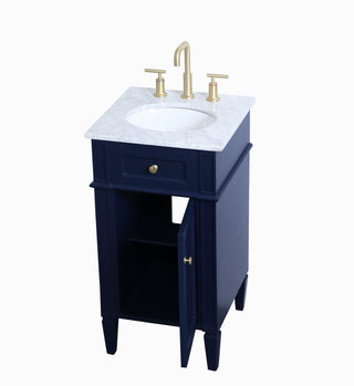Park Avenue Single Bathroom Vanity in blue