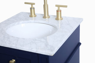 Park Avenue Single Bathroom Vanity in blue