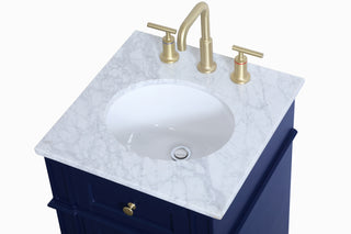Park Avenue Single Bathroom Vanity in blue