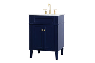 Park Avenue Single Bathroom Vanity in blue