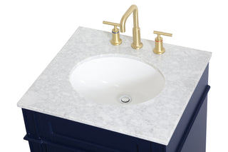 Park Avenue Single Bathroom Vanity in blue
