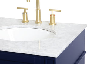 Park Avenue Single Bathroom Vanity in blue