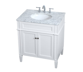 Park Avenue Single Bathroom Vanity in White
