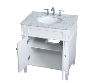 Park Avenue Single Bathroom Vanity in White