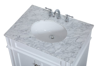 Park Avenue Single Bathroom Vanity in White