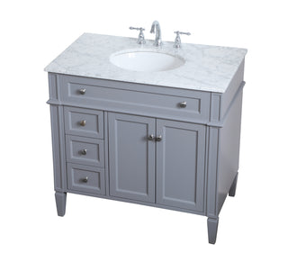 Park Avenue Single Bathroom Vanity in Grey