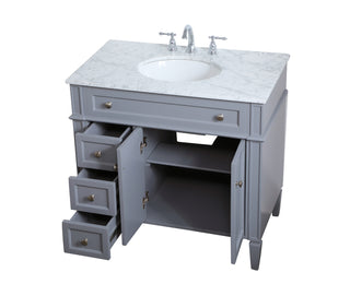 Park Avenue Single Bathroom Vanity in Grey