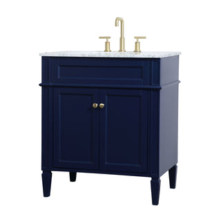 Park Avenue Single Bathroom Vanity in blue