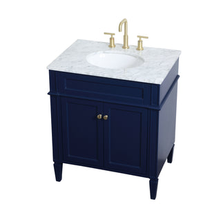Park Avenue Single Bathroom Vanity in blue