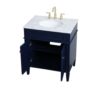 Park Avenue Single Bathroom Vanity in blue