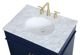 Park Avenue Single Bathroom Vanity in blue