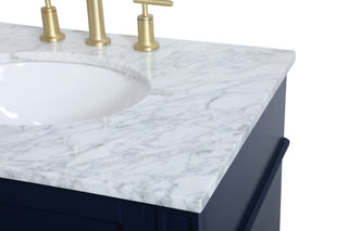 Park Avenue Single Bathroom Vanity in blue