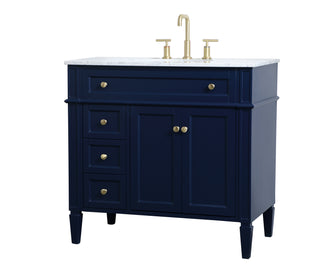 Park Avenue Single Bathroom Vanity in blue