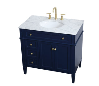 Park Avenue Single Bathroom Vanity in blue