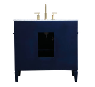 Park Avenue Single Bathroom Vanity in blue