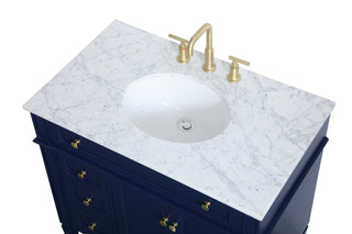 Park Avenue Single Bathroom Vanity in blue