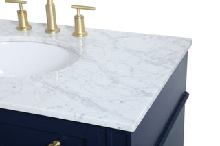 Park Avenue Single Bathroom Vanity in blue