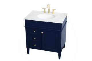 Park Avenue Single Bathroom Vanity in blue