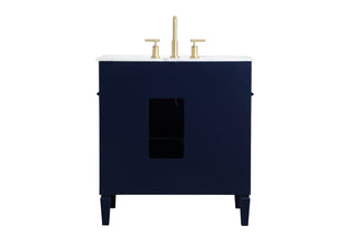 Park Avenue Single Bathroom Vanity in blue
