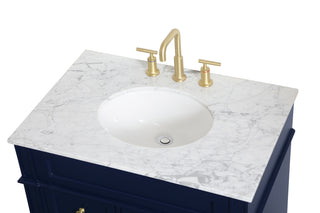 Park Avenue Single Bathroom Vanity in blue