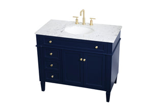 Park Avenue Single Bathroom Vanity in blue