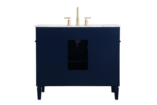 Park Avenue Single Bathroom Vanity in blue