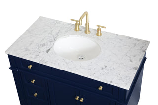 Park Avenue Single Bathroom Vanity in blue