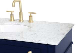 Park Avenue Single Bathroom Vanity in blue