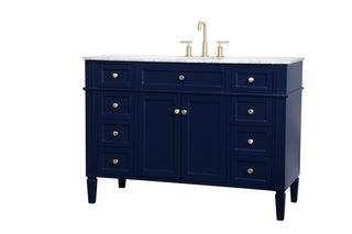 Park Avenue Single Bathroom Vanity in blue