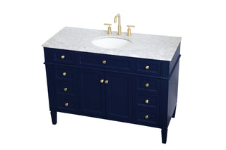 Park Avenue Single Bathroom Vanity in blue