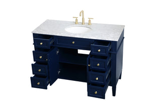 Park Avenue Single Bathroom Vanity in blue
